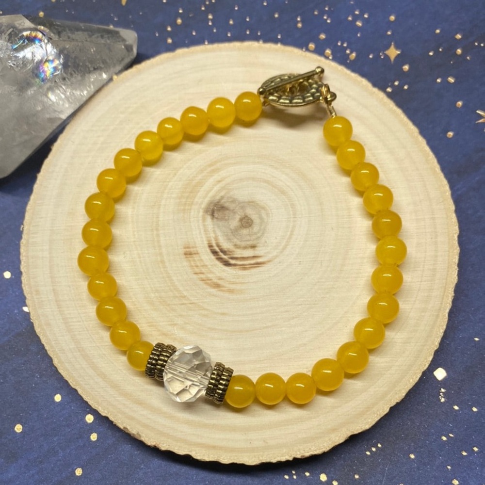 Lemon Quartz Gemstone Bracelet